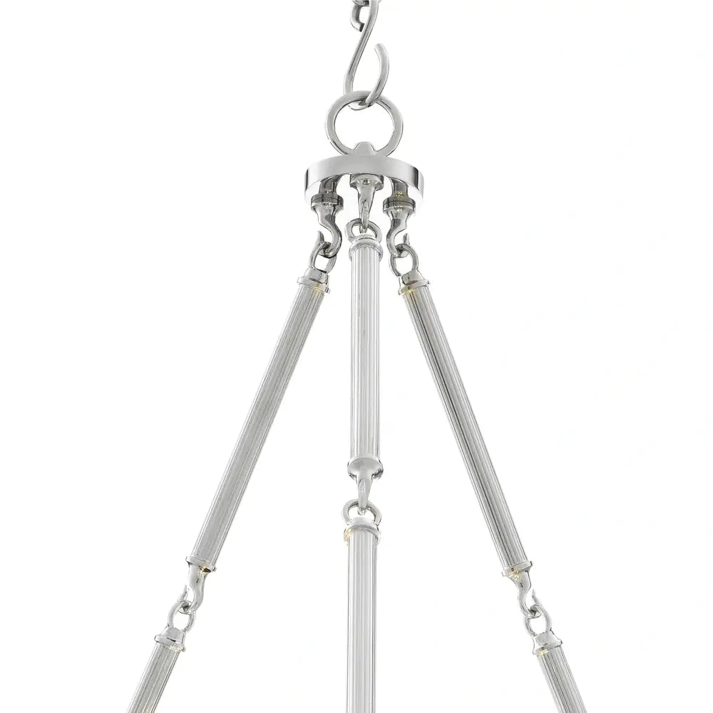 Product photograph of Eichholtz Infinity Chandelier In Nickel Finish from Olivia's.