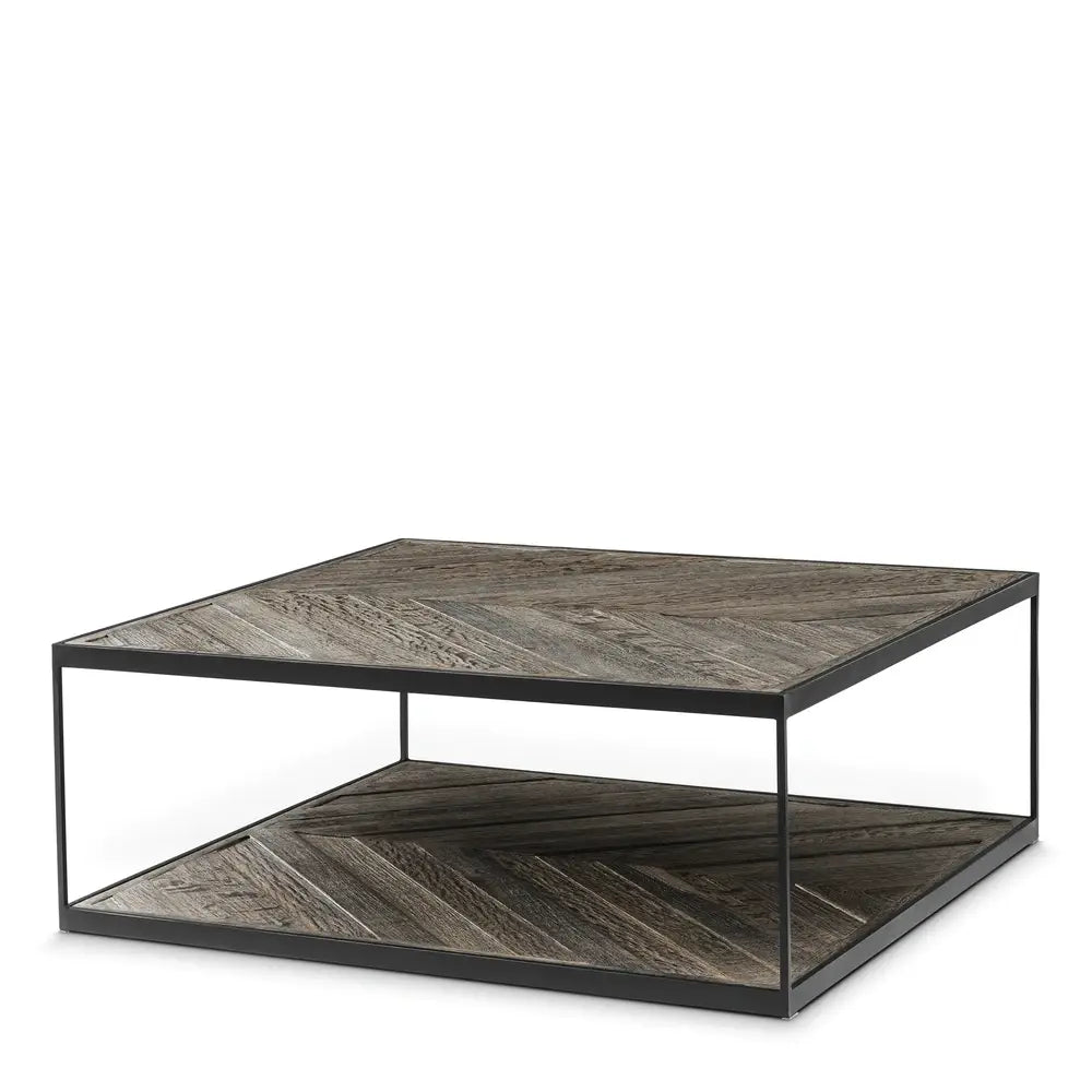 Eichholtz La Varenne Square Coffee Table In Weathered Oak