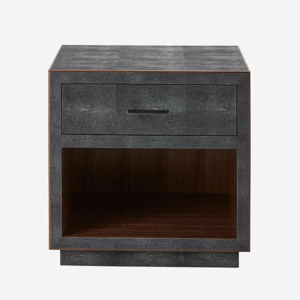 Product photograph of Andrew Martin Fitz Bedside Table In Grey from Olivia's.