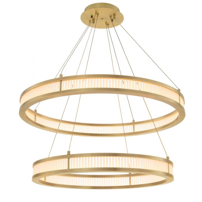 Product photograph of Eichholtz Damien Double Chandelier In Antique Brass Finish from Olivia's