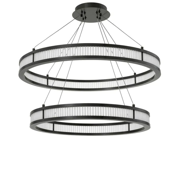 Product photograph of Eichholtz Damien Double Chandelier In Bronze Highlight Finish from Olivia's.