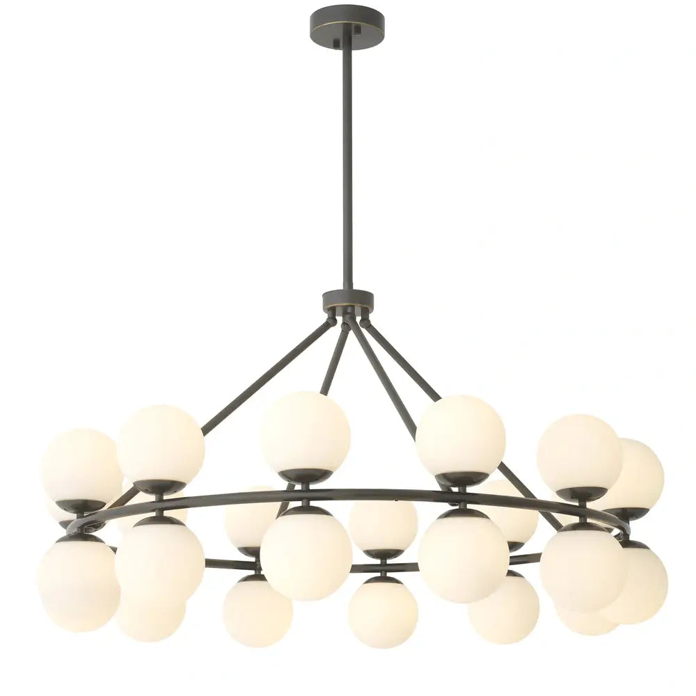 Product photograph of Eichholtz Hutchinson Chandelier In Bronze Highlight Finish from Olivia's