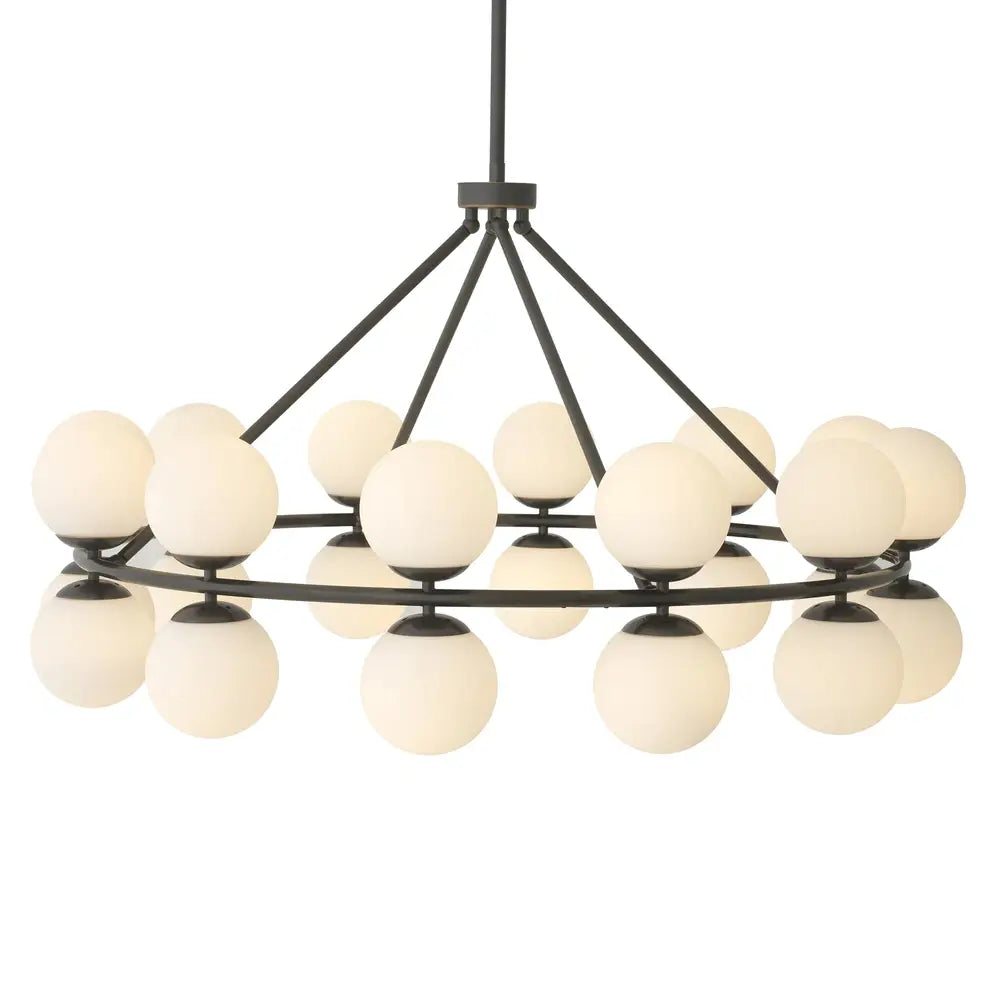 Product photograph of Eichholtz Hutchinson Chandelier In Bronze Highlight Finish from Olivia's.