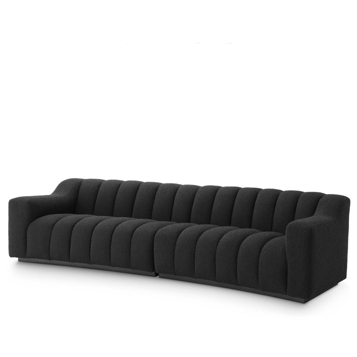 Product photograph of Kelly Large Sofa - Boucl Black from Olivia's.