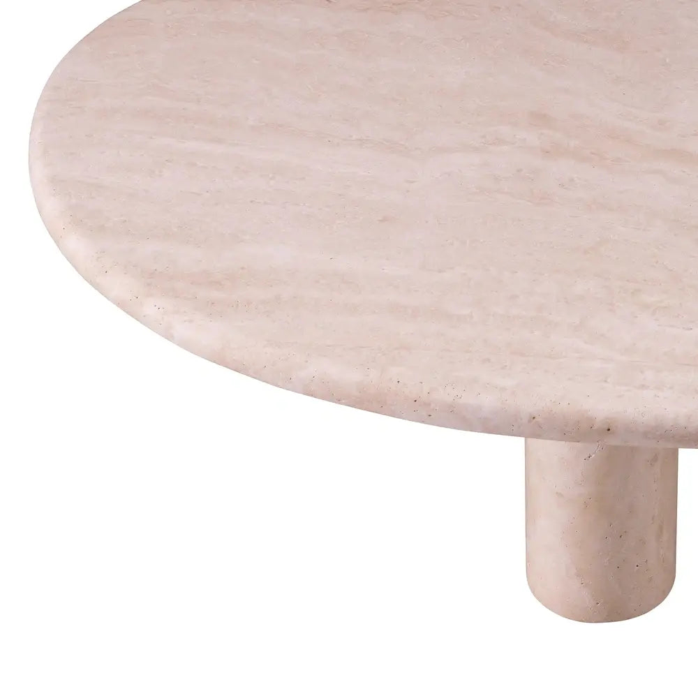 Product photograph of Eichholtz Prelude Coffee Table In Travertine from Olivia's.