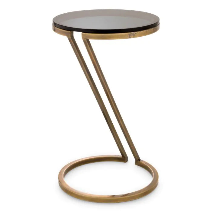 Product photograph of Eichholtz Falcone Side Table Vintage Brass from Olivia's.