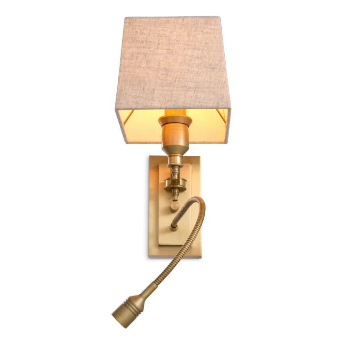 Product photograph of Ellington Wall Lamp - Antique Brass from Olivia's