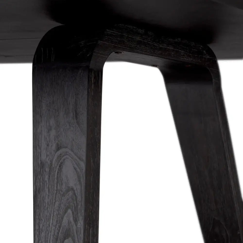 Product photograph of Glover Dining Table - Charcoal Grey Oak Veneer from Olivia's.
