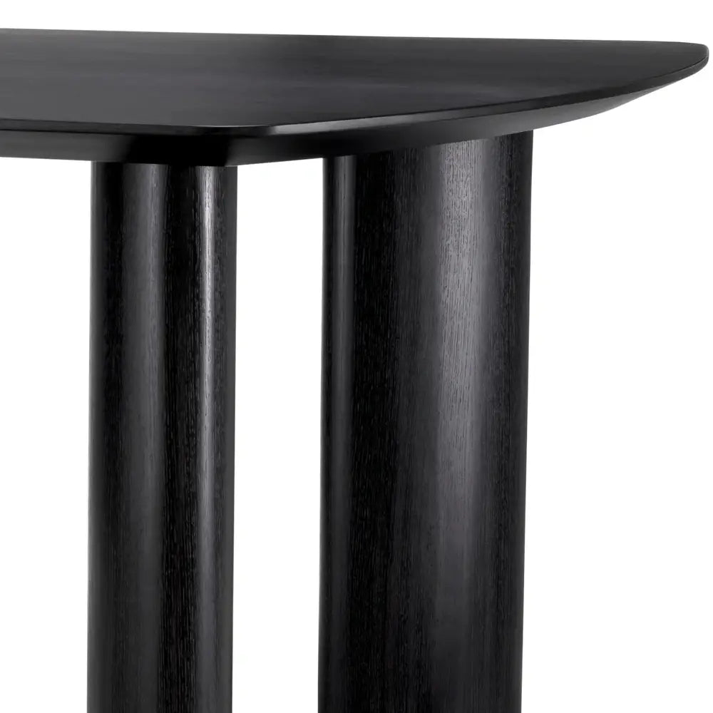 Product photograph of Eichholtz Bergman Dining Table In Charcoal Grey Oak Veneer from Olivia's.