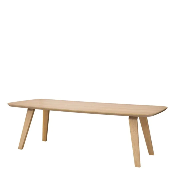 Product photograph of Eichholtz Glover Dining Table In Natural Oak Veneer from Olivia's