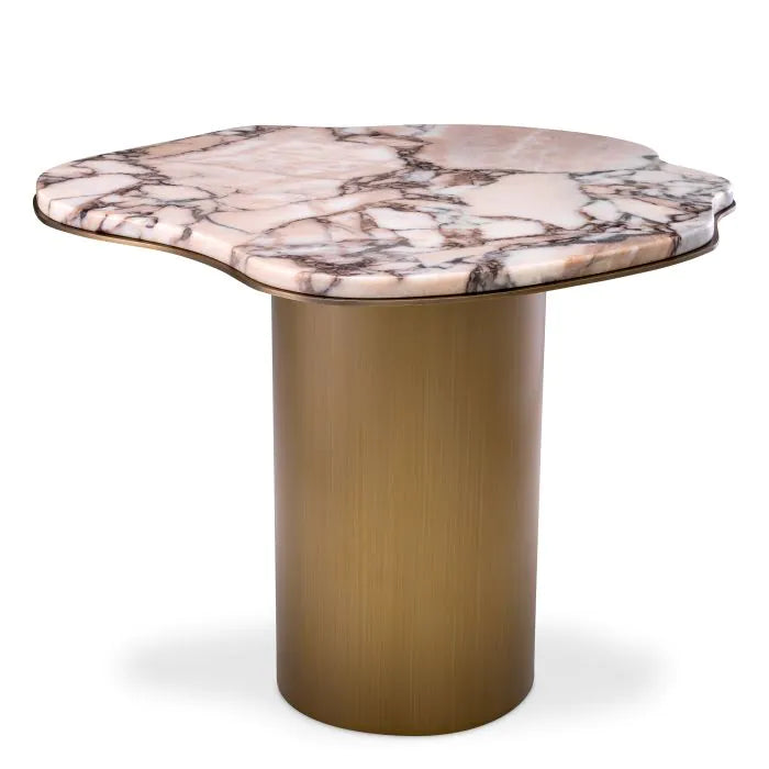 Product photograph of Eichholtz Shapiro Side Table Light Marble from Olivia's