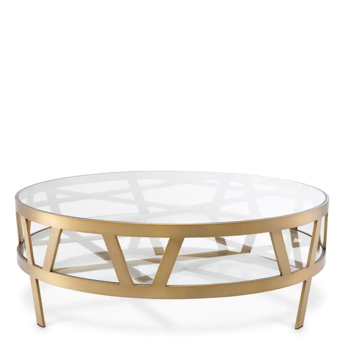 Product photograph of Eichholtz Billinghurst Round Coffee Table from Olivia's