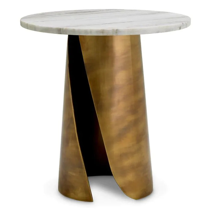 Nuova Side Table White Marble