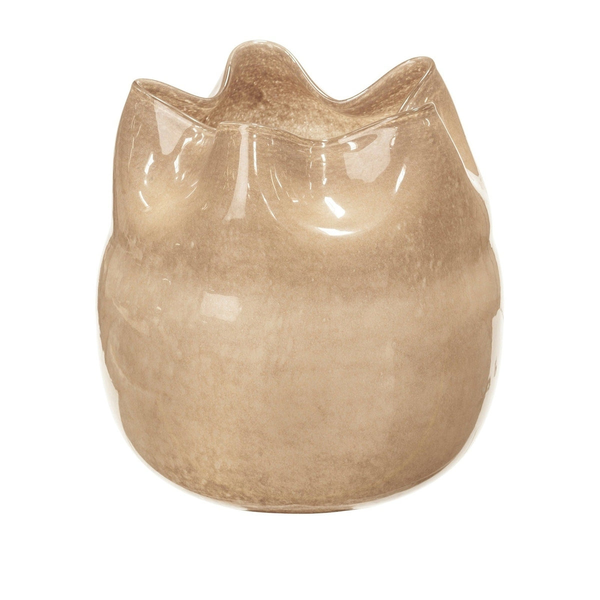 Product photograph of Broste Copenhagen Esther Vase In Light Sand from Olivia's