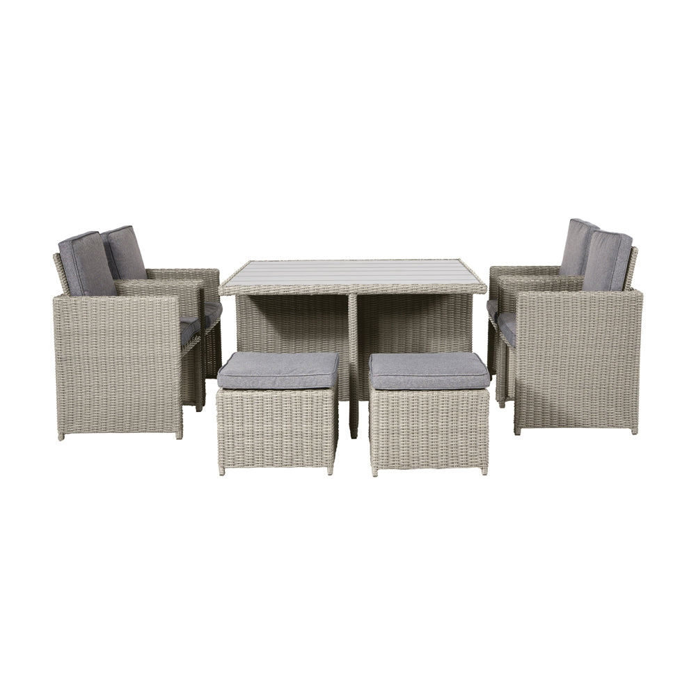 Product photograph of Olivia S Outdoor Stone Grey Coasta Cube Set With Ceramic Top from Olivia's.