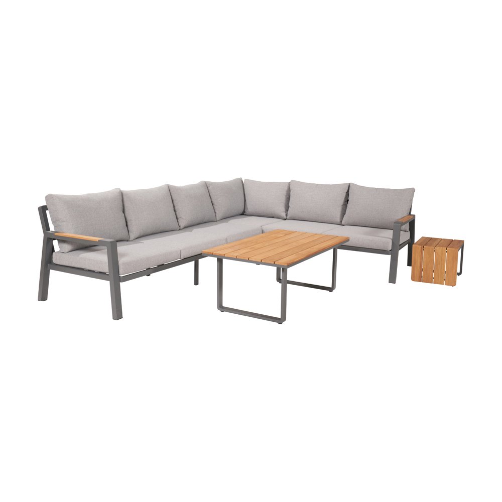 Product photograph of Olivia S Outdoor Oslo Anthracite Corner Set from Olivia's.