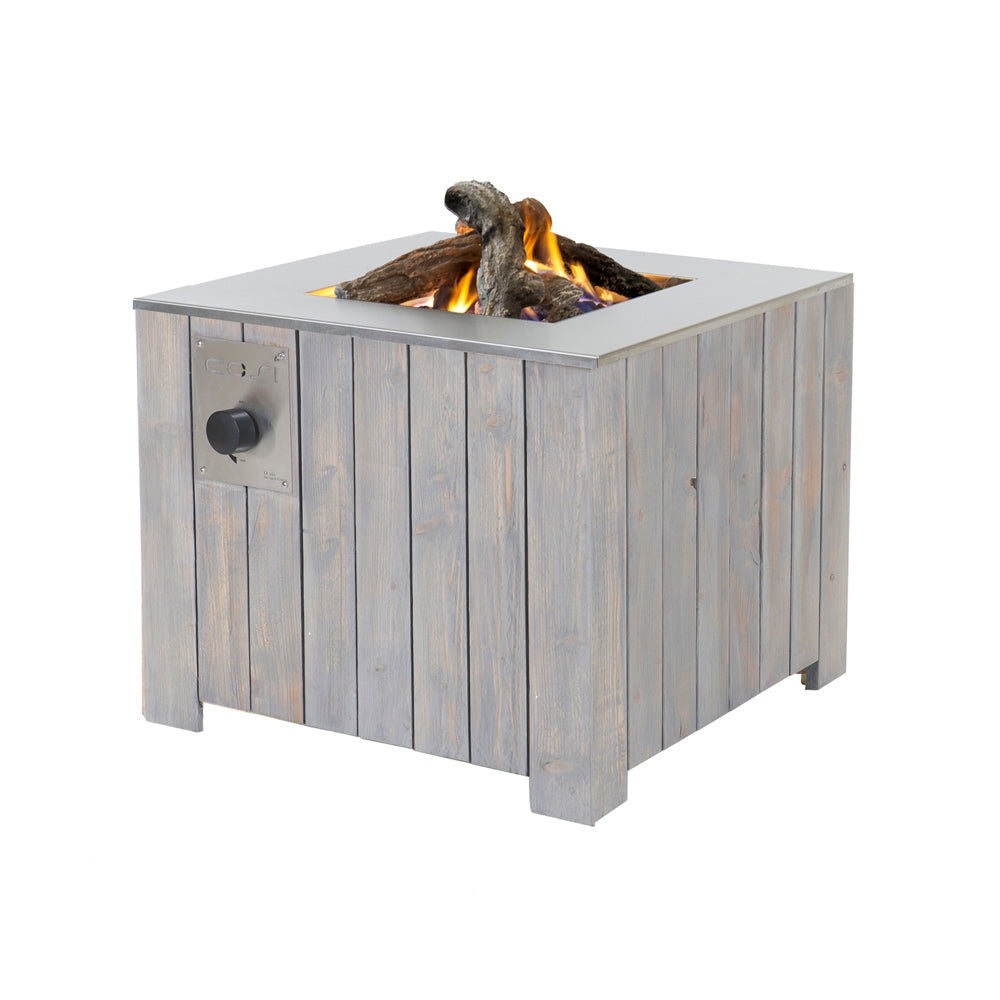 Product photograph of Cosicube 70 Grey Wash Fire Pit from Olivia's
