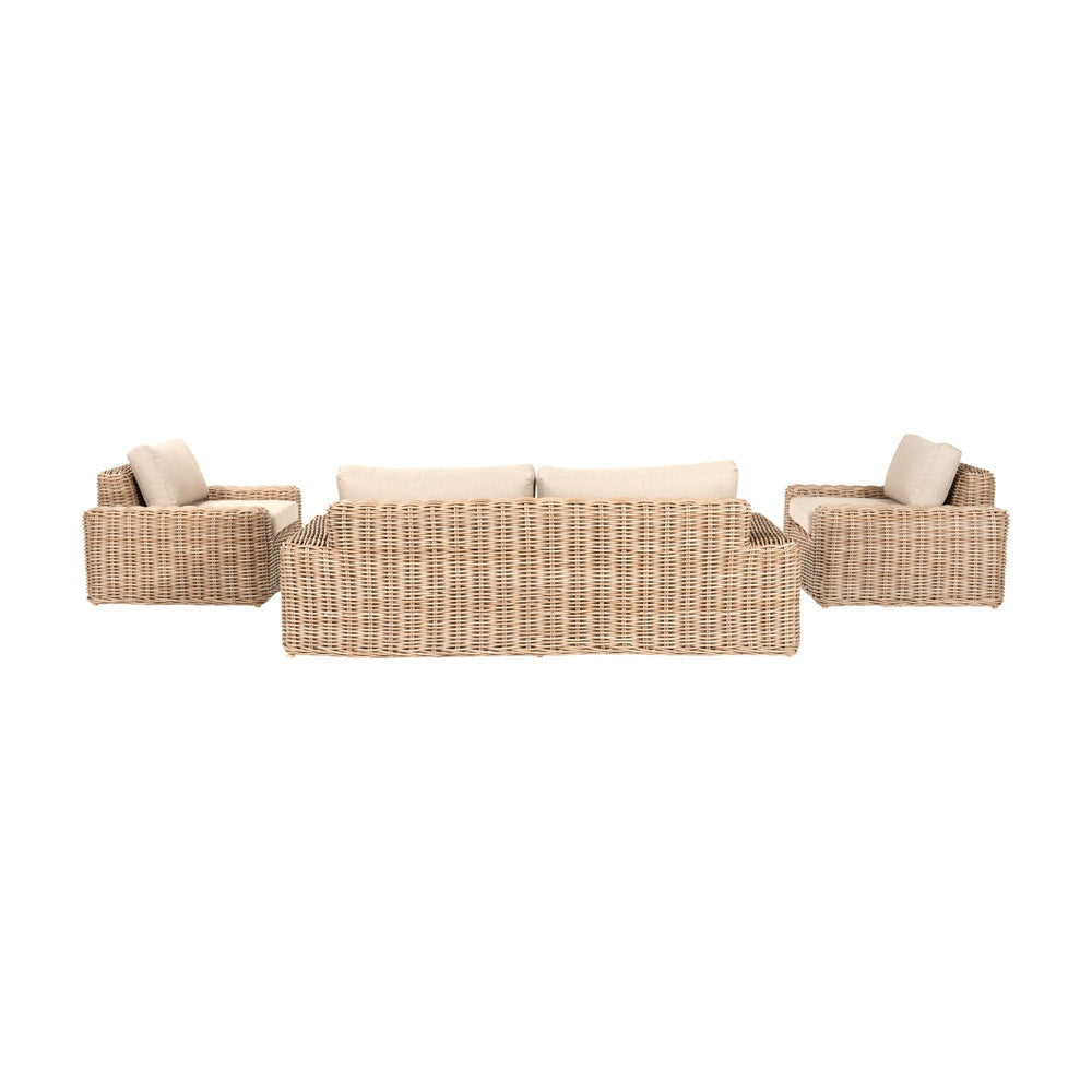 Product photograph of Olivia S Outdoor Garda Natural Antique Lounge Set from Olivia's.