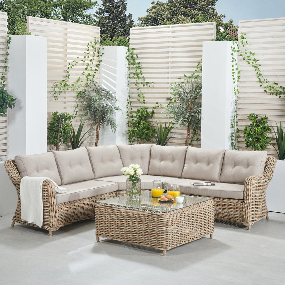 Product photograph of Olivia S Outdoor Baramino Natural Antique Corner Set from Olivia's.