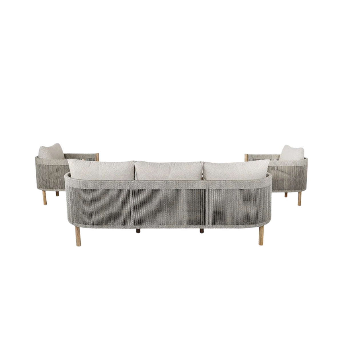 Product photograph of Marto Outdoor Seating Set - Light Acacia Wood from Olivia's.