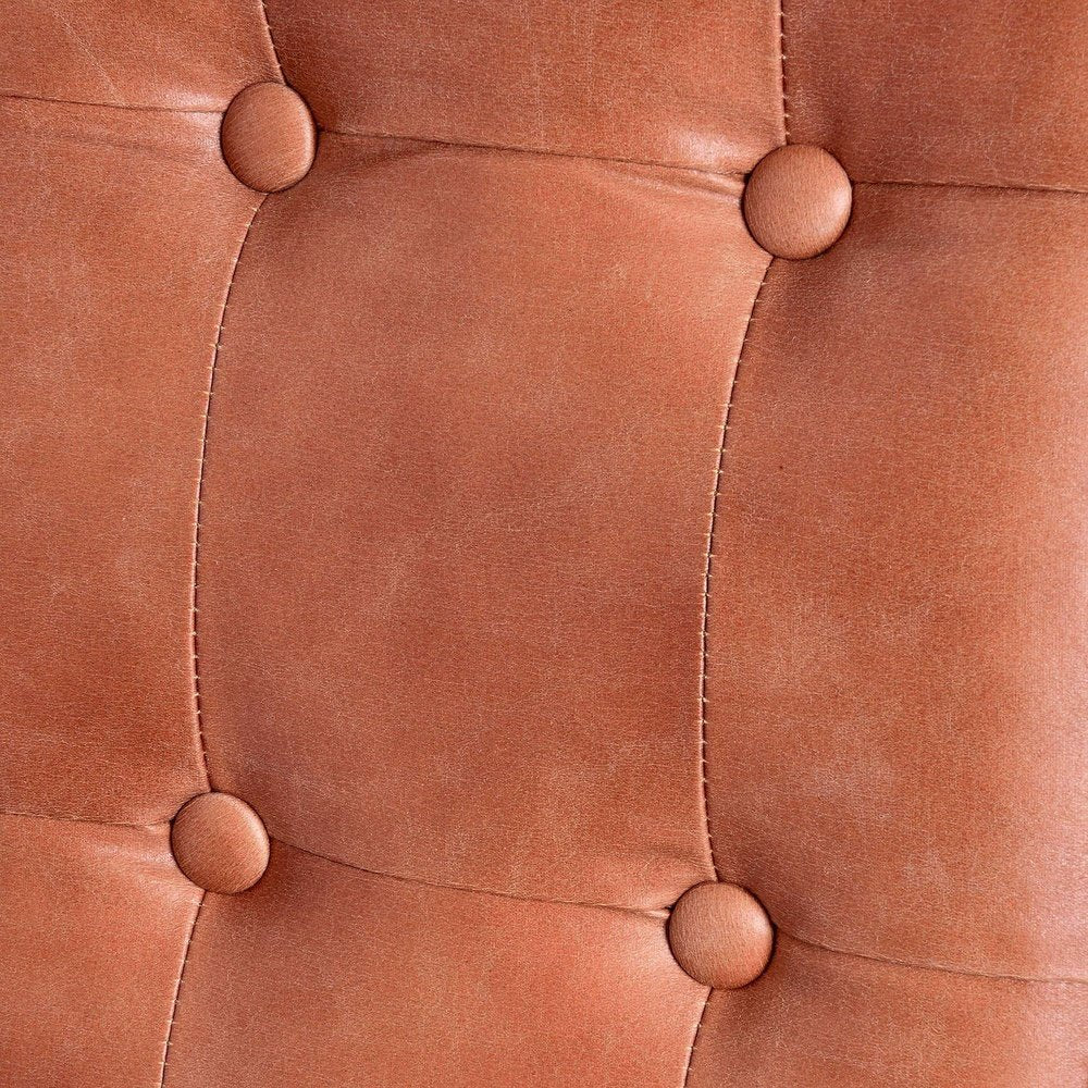 Product photograph of Hill Interiors Faux Leather Dining Chair In Tan from Olivia's.