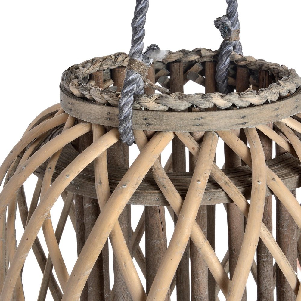 Product photograph of Hill Interiors Standing Wicker Lantern Large from Olivia's.