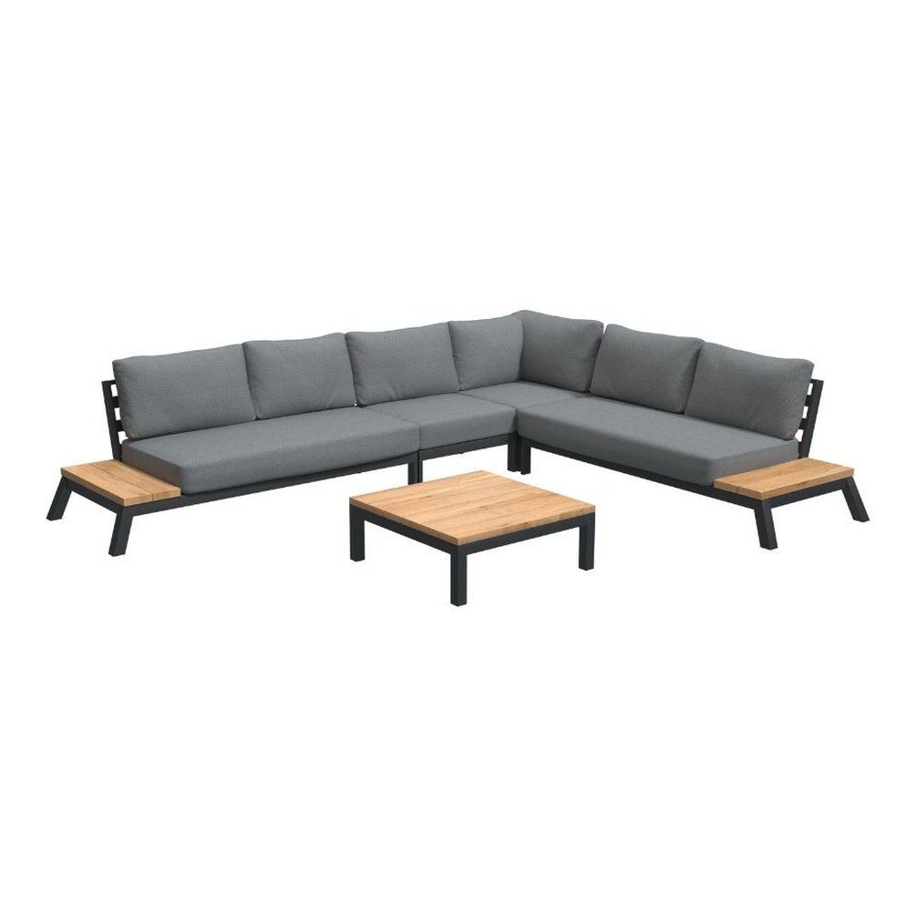 Product photograph of 4 Seasons Outdoor Empire Garden Corner Sofa Set With Rectangular Coffee Table from Olivia's