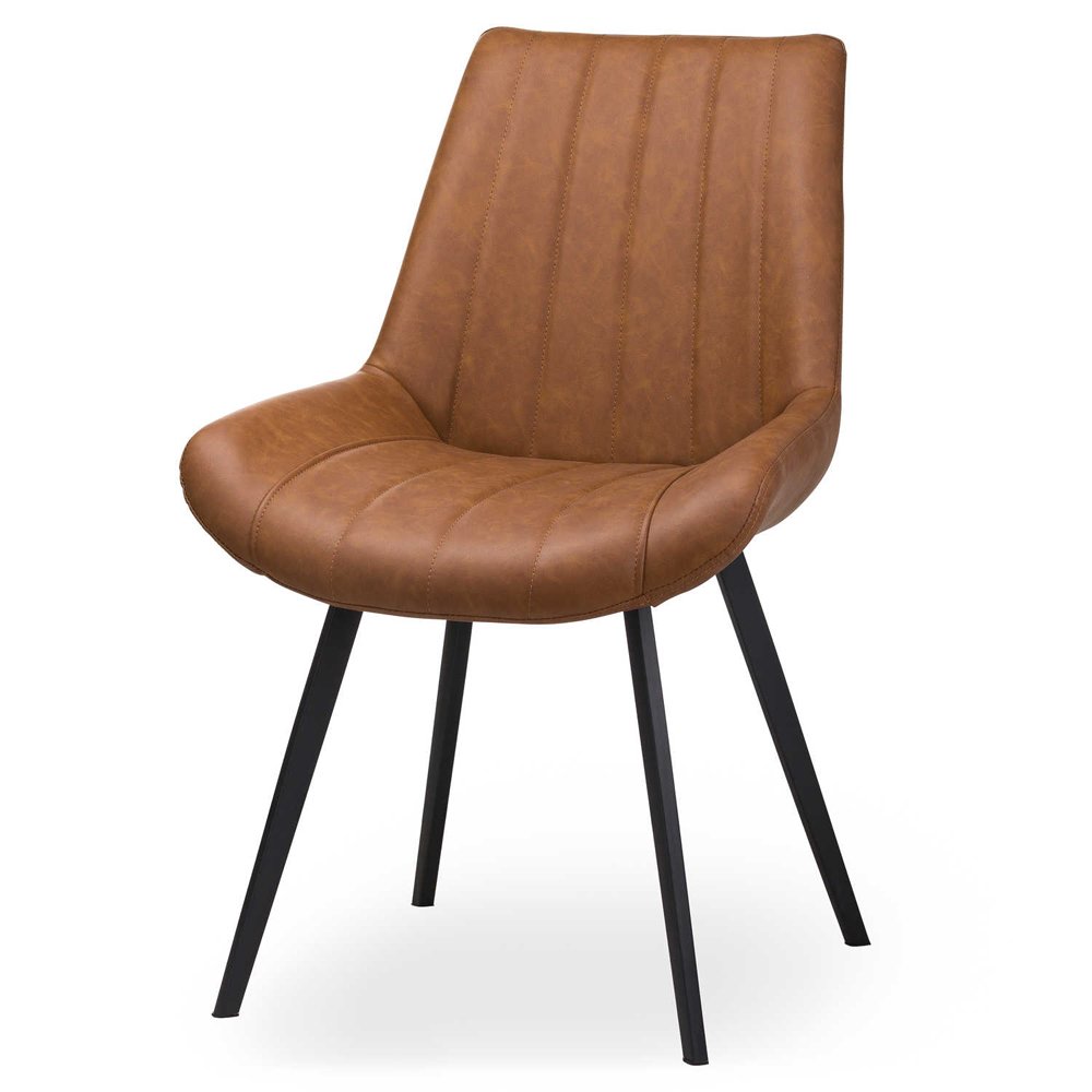 Product photograph of Hill Interiors Malmo Tan Dining Chair from Olivia's