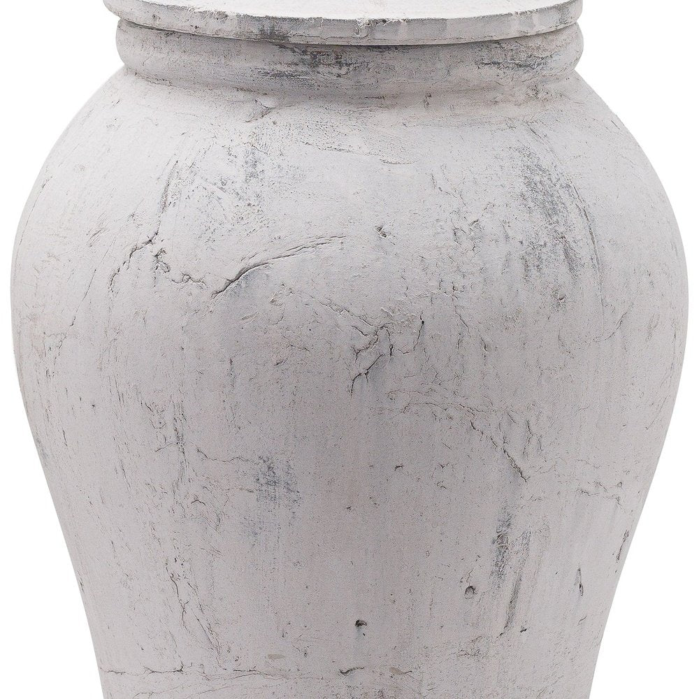 Product photograph of Hill Interiors Bloomville Ginger Jar In Stone Small from Olivia's.