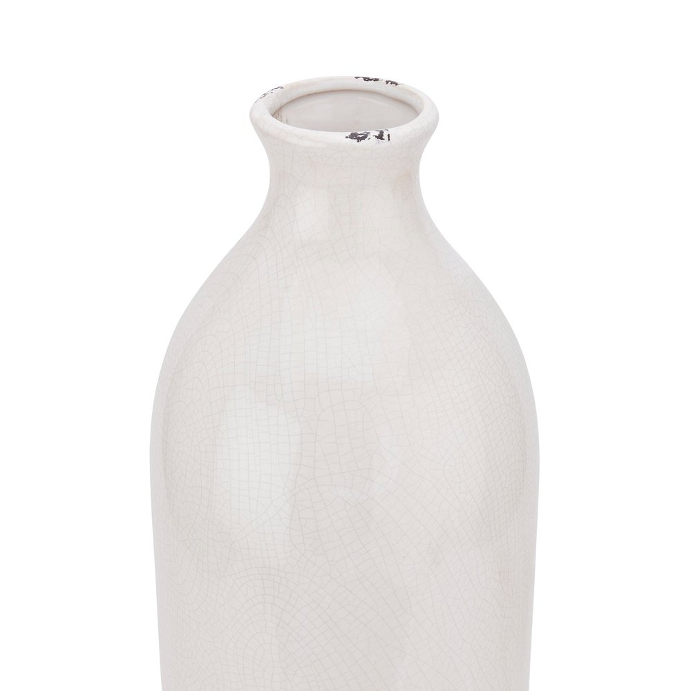 Product photograph of Hill Interiors Garda Glazed Gisela Vase In White from Olivia's.