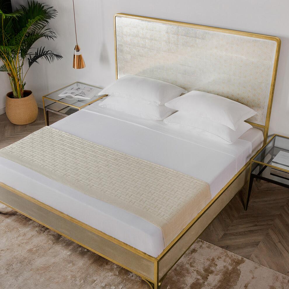 Product photograph of Andrew Martin Gilded Star Mirror Bed Uk King from Olivia's.