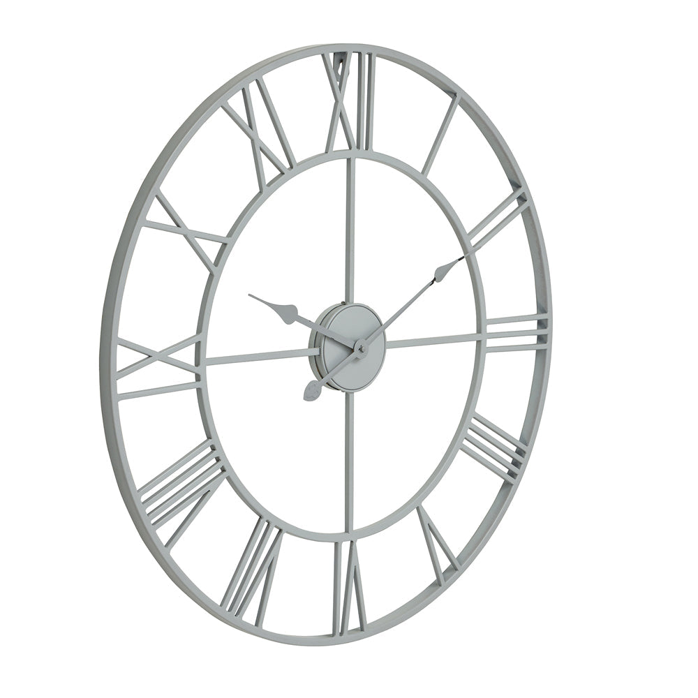 Hill Interiors Skeleton Wall Clock In Grey Outlet
