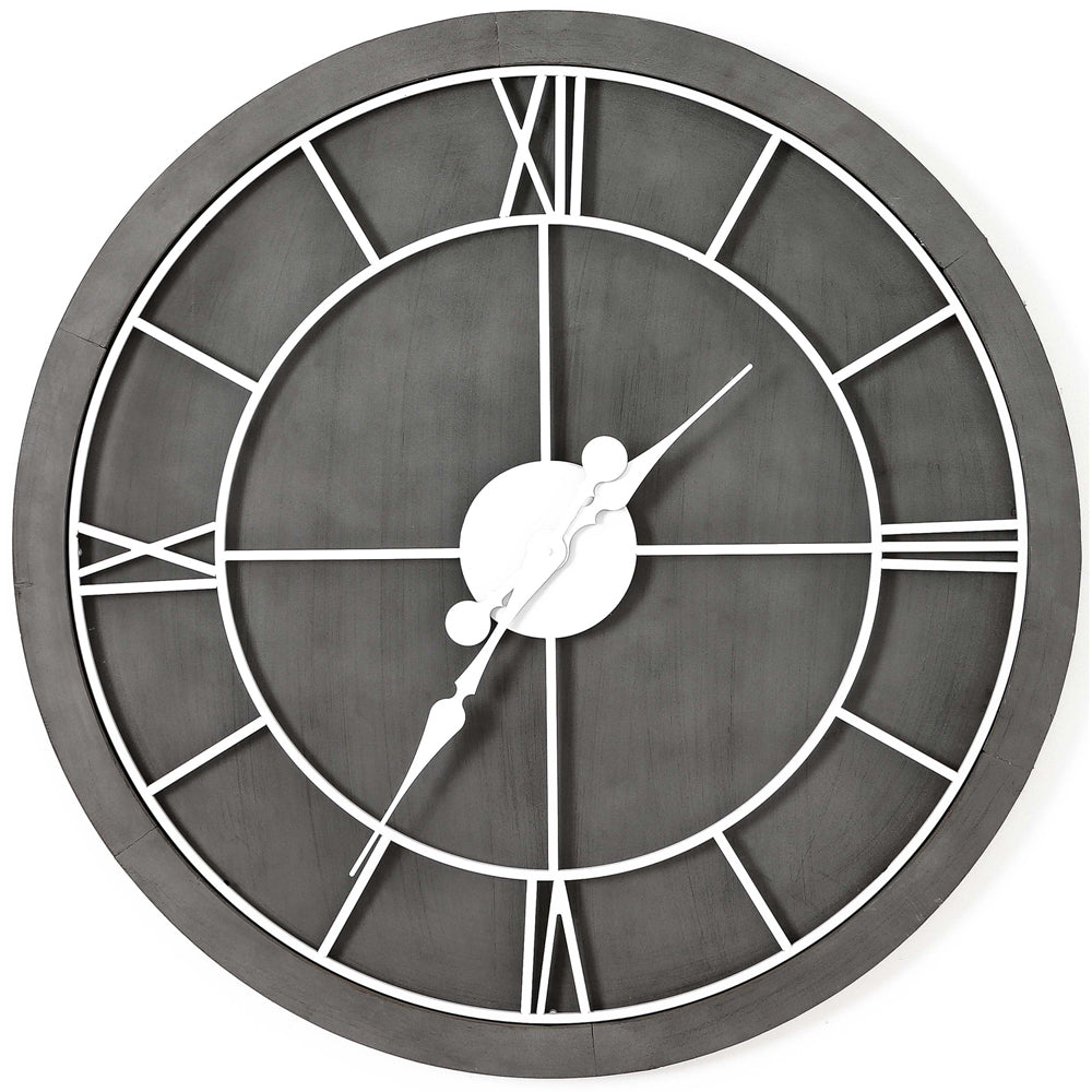 Hill Interiors Williston Wall Clock In Grey Outlet