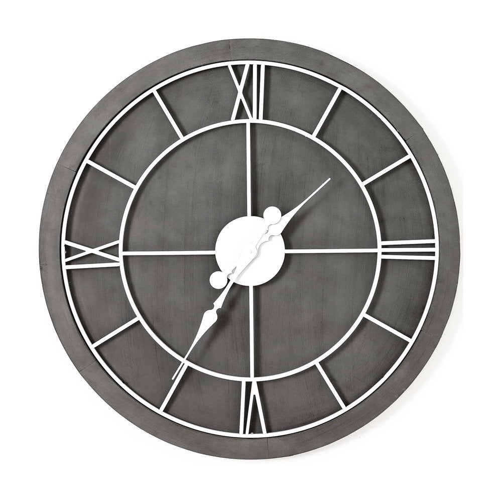 Product photograph of Hill Interiors Williston Grey Wall Clock from Olivia's