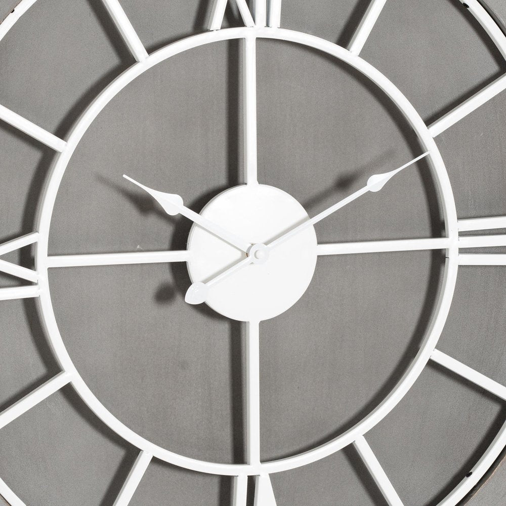 Product photograph of Hill Interiors Williston Grey Wall Clock from Olivia's.