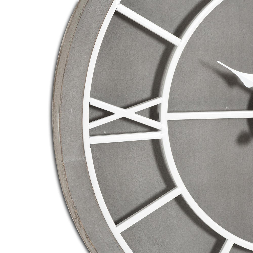 Product photograph of Hill Interiors Williston Grey Wall Clock from Olivia's.