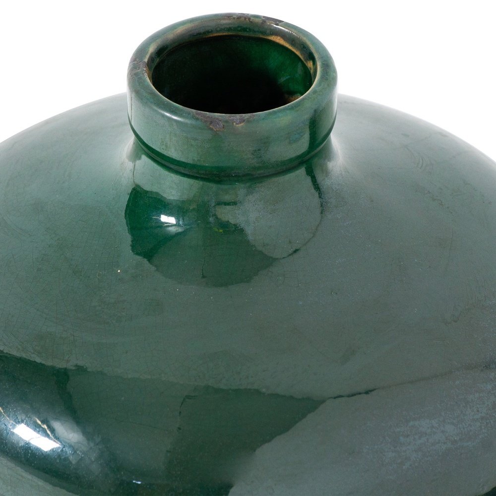 Product photograph of Hill Interiors Garda Glazed Eve Vase In Emerald from Olivia's.