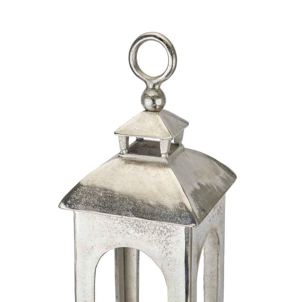 Product photograph of Hill Interiors Farrah Collection Cast Aluminium Loop Top Lantern Small from Olivia's.