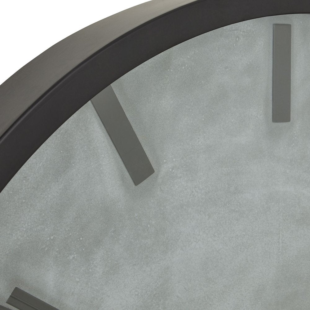 Product photograph of Hill Interiors Large Concrete Effect Station Clock from Olivia's.