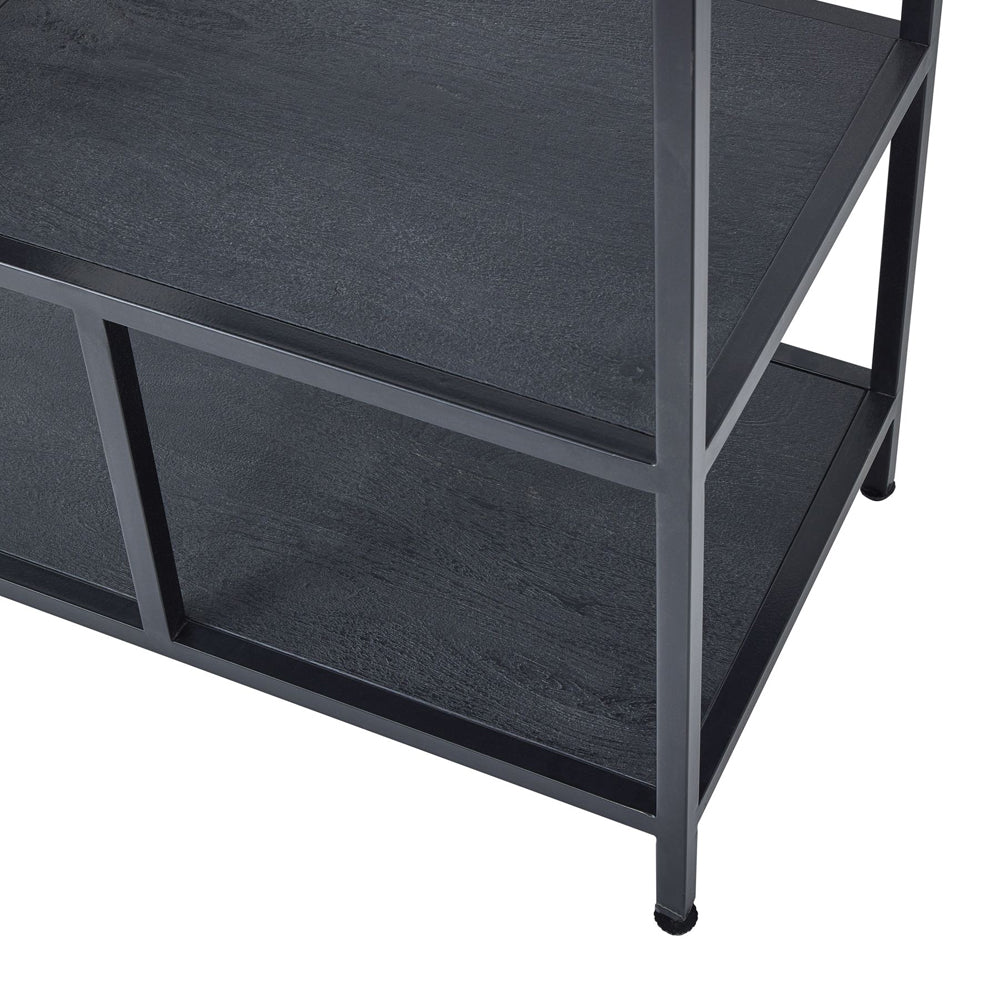 Product photograph of Hill Interiors Large Black Multi Shelf Unit from Olivia's.