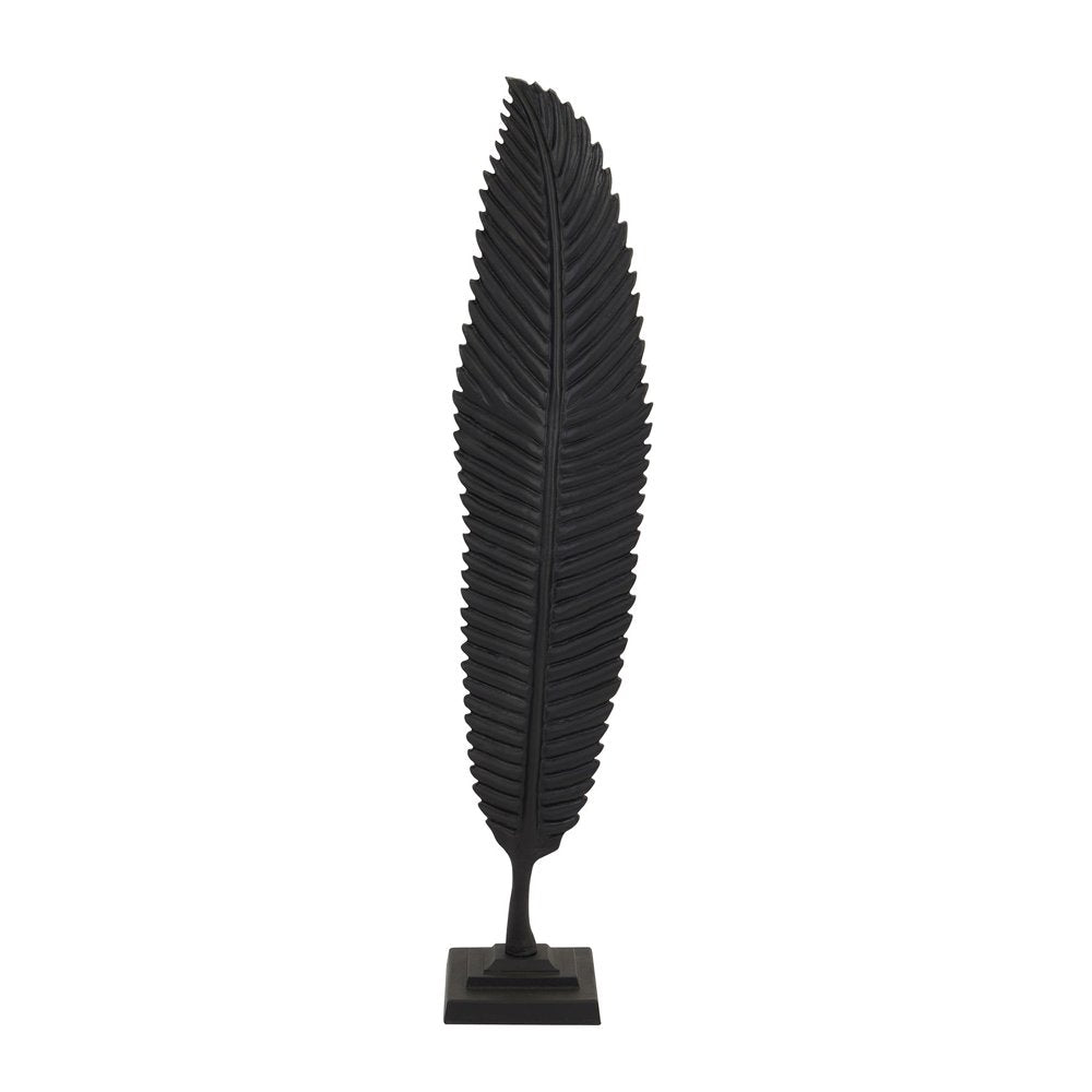 Product photograph of Hill Interiors Black Cast Leaf Ornament from Olivia's