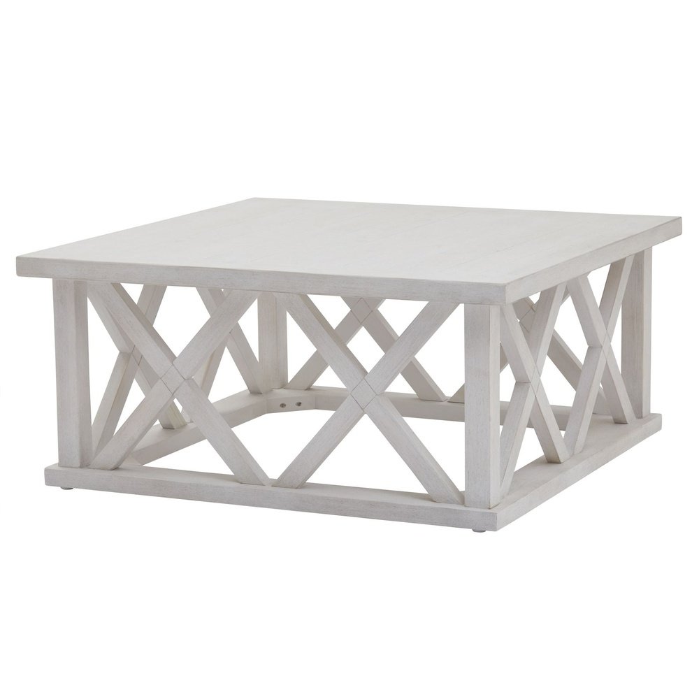 Hill Interiors Stamford Plank Collection Square Coffee Table