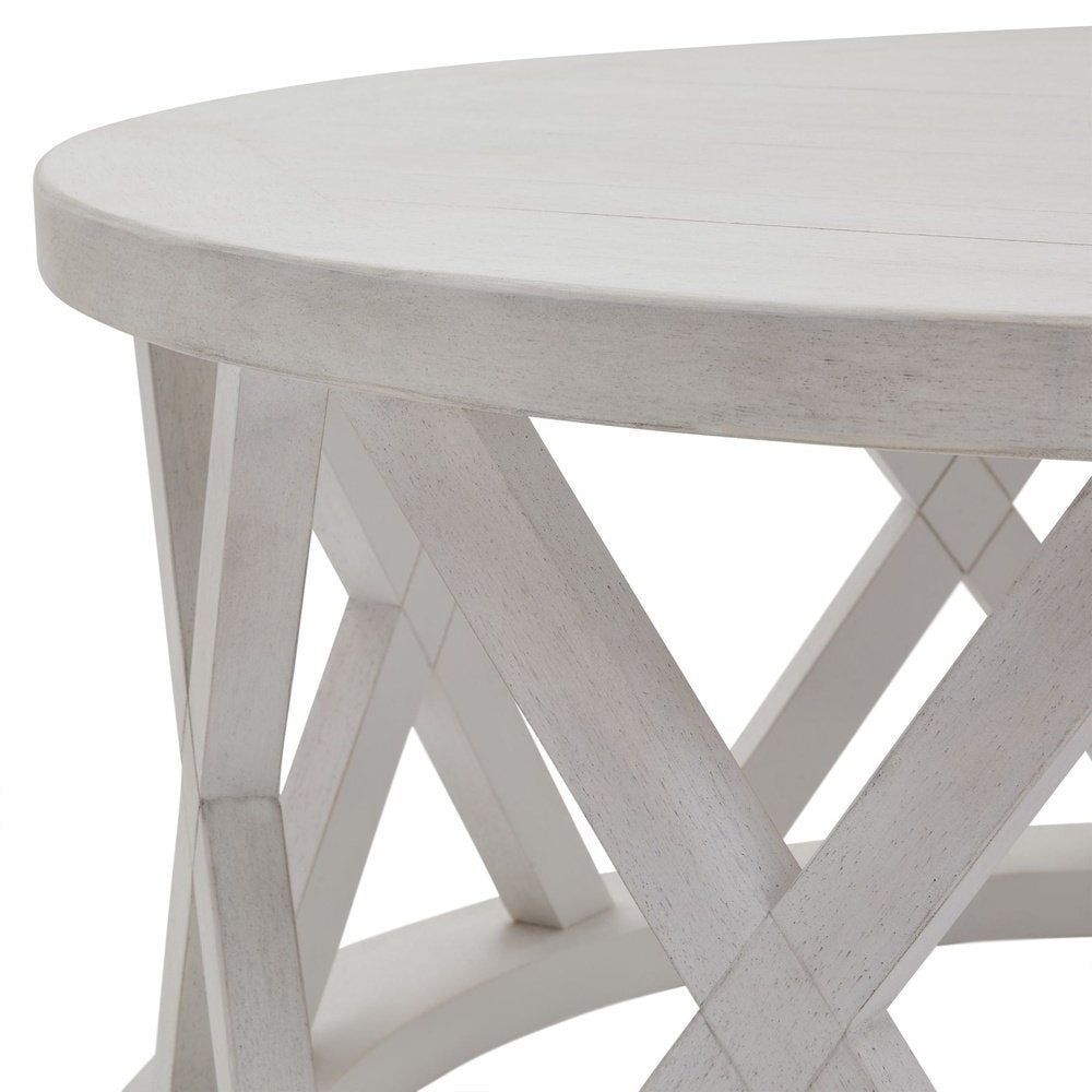 Product photograph of Hill Interiors Stamford Plank Collection Round Coffee Table from Olivia's.