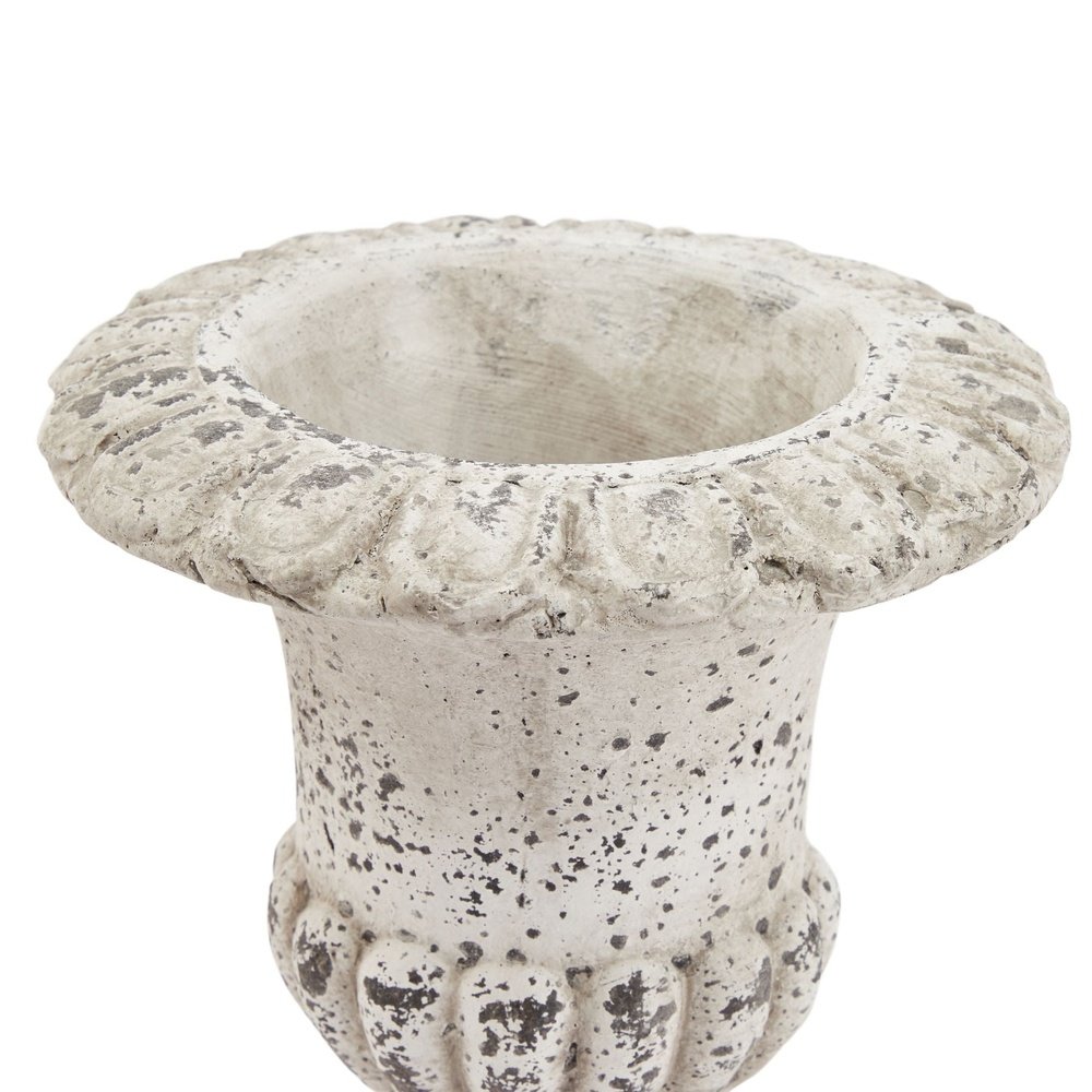 Product photograph of Hill Interiors Fluted Stone Ceramic Urn Large from Olivia's.