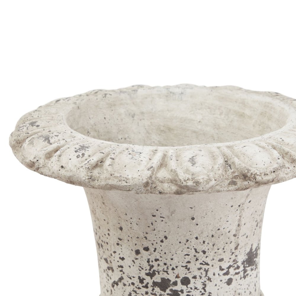 Product photograph of Hill Interiors Fluted Stone Ceramic Urn Small from Olivia's.