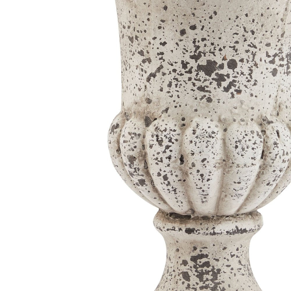 Product photograph of Hill Interiors Fluted Stone Ceramic Urn Small from Olivia's.