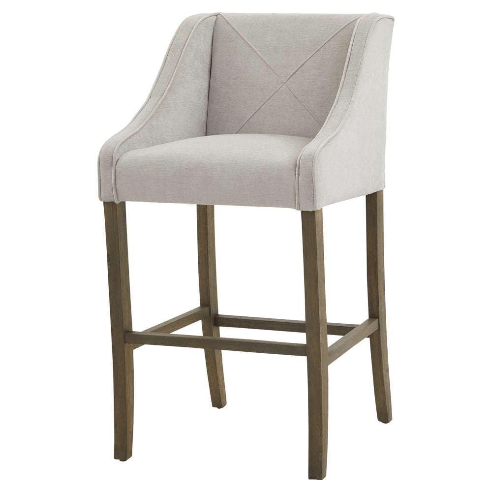 Product photograph of Hill Interiors Epsom Grey Barstool from Olivia's