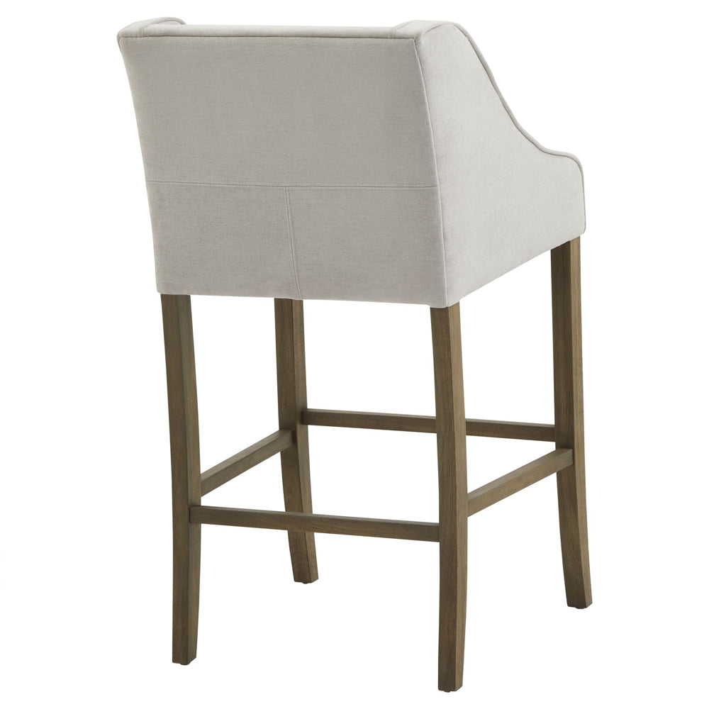 Product photograph of Hill Interiors Epsom Grey Barstool from Olivia's.