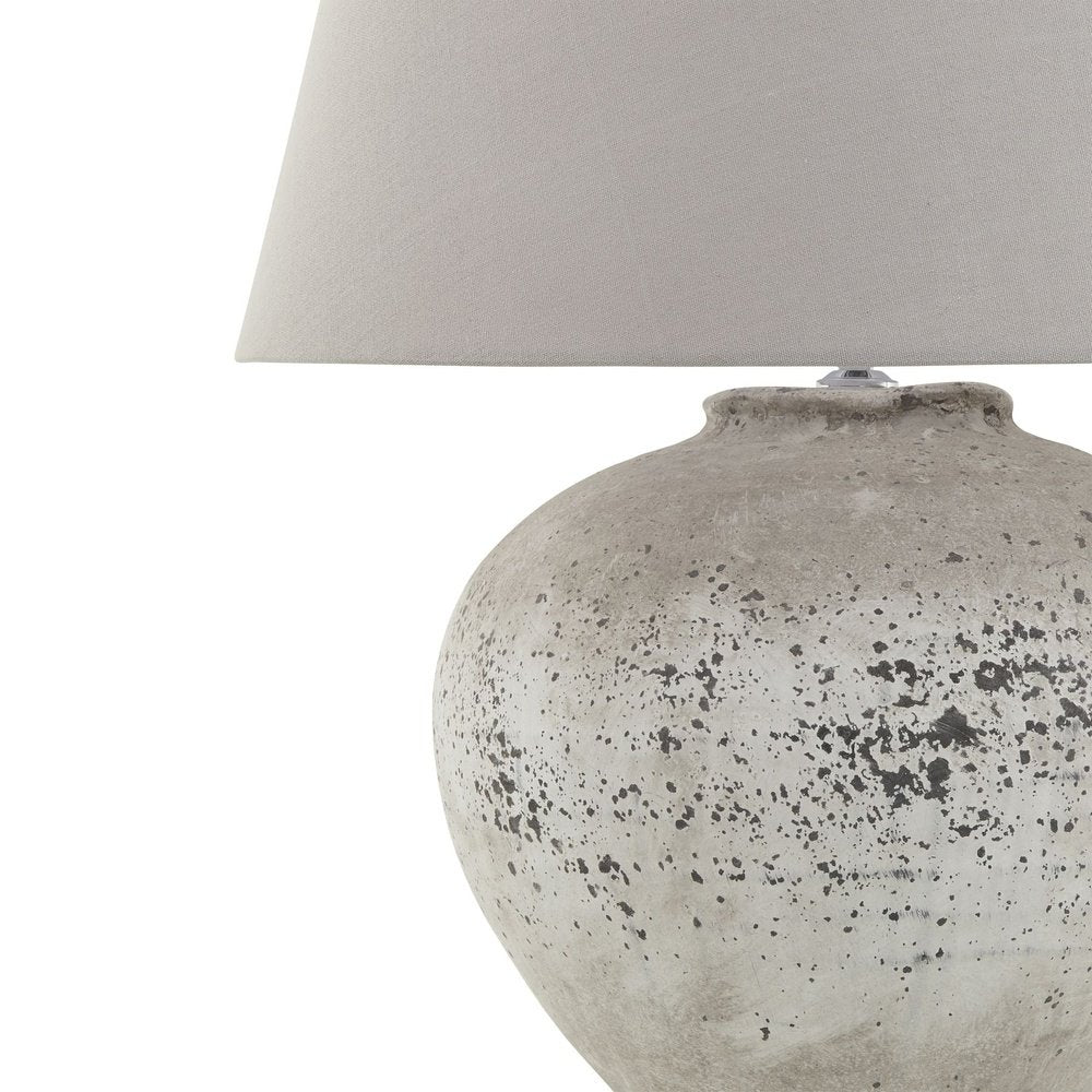 Product photograph of Hill Interiors Regola Large Stone Ceramic Lamp from Olivia's.