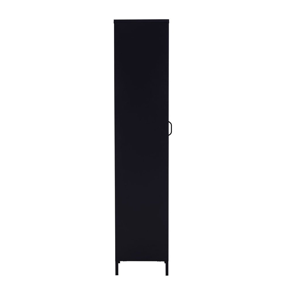 Product photograph of Olivia S Asher 1 Tall Drawer Metal Lockable Cabinet In Black Outlet from Olivia's.